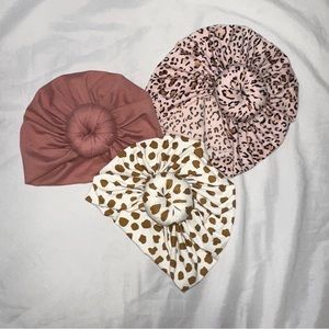 Set of 3 baby knot turbans